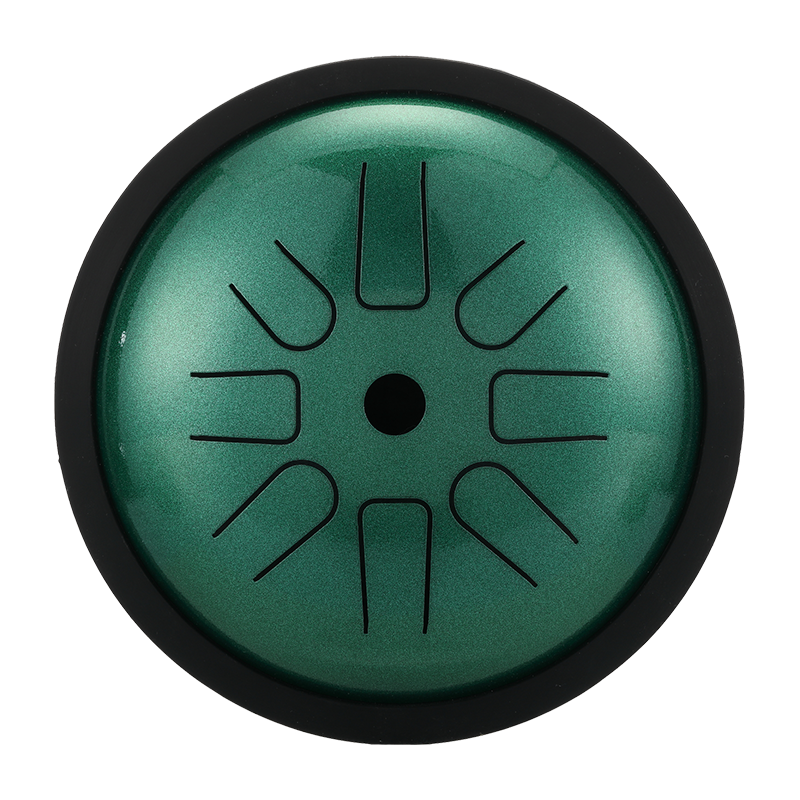 HLURU Mikroaluminiowany Stalowy Tamburyn 6 Cali 8 Noty Wysoka Frekwencja Rozszerzenie na Terapię Muzyczną