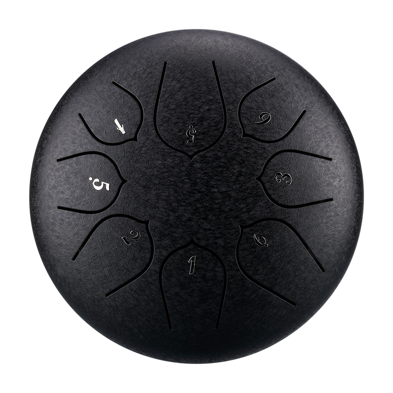 HUASHU Dzwon zębaty z stali węglowej 6 cali 8 nut C5 Major do relaksu - Ulepszony Dzwon zębaty Lotus