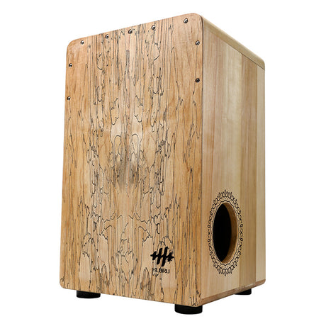 HLURU Cajón Drum Percussion Box Drum do relaksu - Biały Tygrys