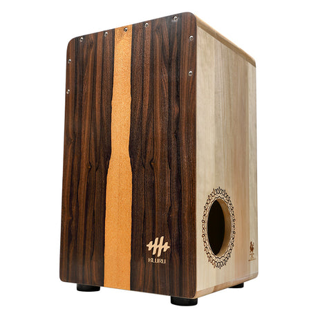 HLURU Cajón Drum Percussion Box Drum do relaksu - Biały Tygrys