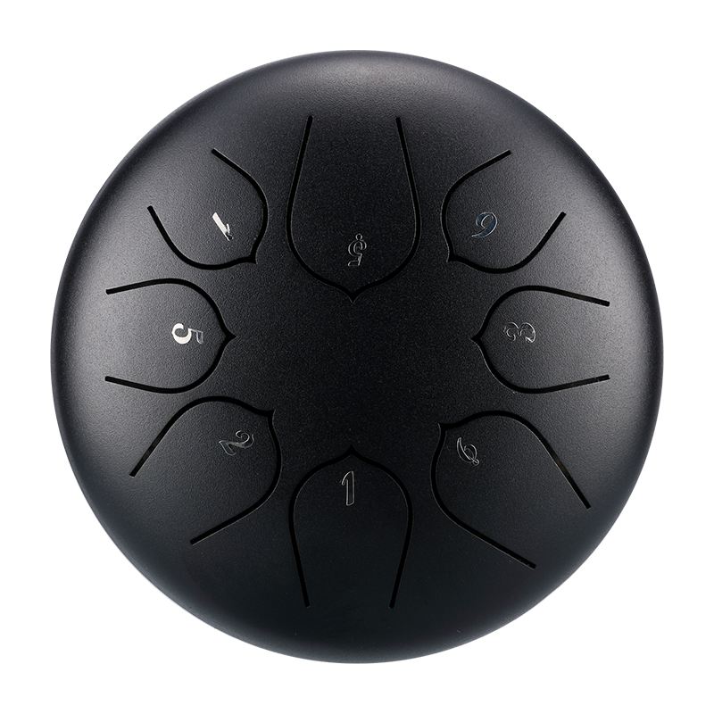 HUASHU Dzwon zębaty z stali węglowej 6 cali 8 nut C5 Major do relaksu - Ulepszony Dzwon zębaty Lotus