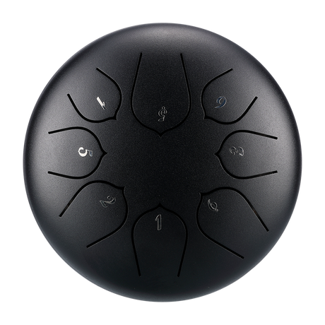 HUASHU Dzwon zębaty z stali węglowej 6 cali 8 nut C5 Major do relaksu - Ulepszony Dzwon zębaty Lotus