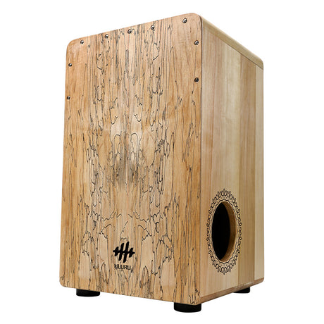 HLURU Cajón Drum Percussion Box Drum do relaksu - Biały Tygrys