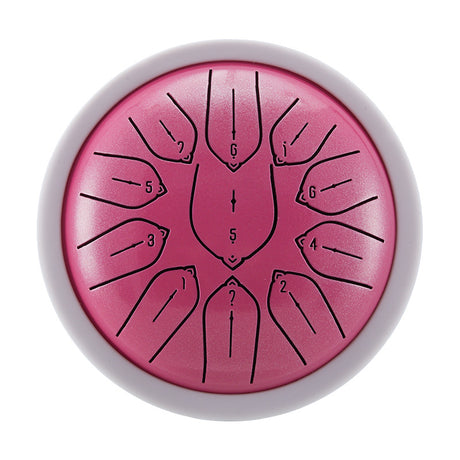 Huashu 11 notes 6 inch Small Carbon Steel Tongue Drum For Beginner and Kid - Harmonic Disc Drum