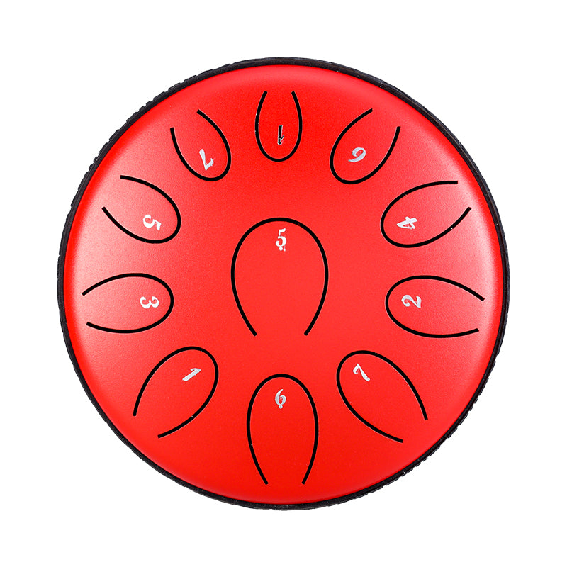 HUASHU Dzwójka z żelaza węglowego 6 cali 11 nut D5 Maj na praktyki duchowe - Dzwójka z języczkiem okrągła