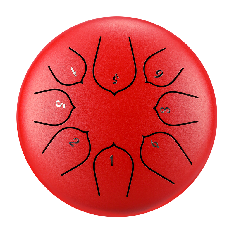 HUASHU Dzwon zębaty z stali węglowej 6 cali 8 nut C5 Major do relaksu - Ulepszony Dzwon zębaty Lotus