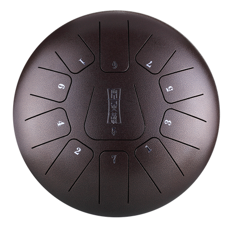 Huashu 탄소강 텅드럼 12인치 11음 C장조 - 휴식용 사각형 텅드럼