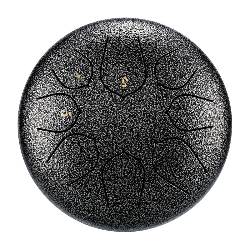 HUASHU Dzwon zębaty z stali węglowej 10 cali 8 nut C5 Major do terapii muzycznej - Ulepszenie Dzwonu zębatego Lotus