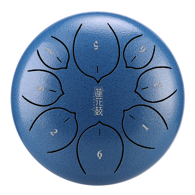 HUASHU Dzwon zębaty z stali węglowej 10 cali 8 nut C5 Major do terapii muzycznej - Ulepszenie Dzwonu zębatego Lotus