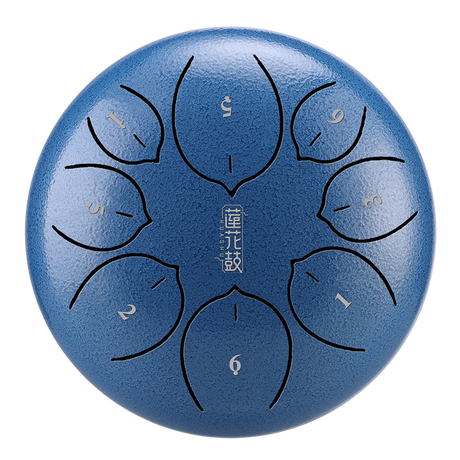 HUASHU Dzwon zębaty z stali węglowej 10 cali 8 nut C5 Major do terapii muzycznej - Ulepszenie Dzwonu zębatego Lotus