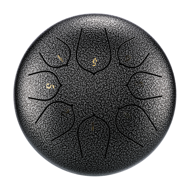 HUASHU Dzwon zębaty z stali węglowej 6 cali 8 nut C5 Major do relaksu - Ulepszony Dzwon zębaty Lotus