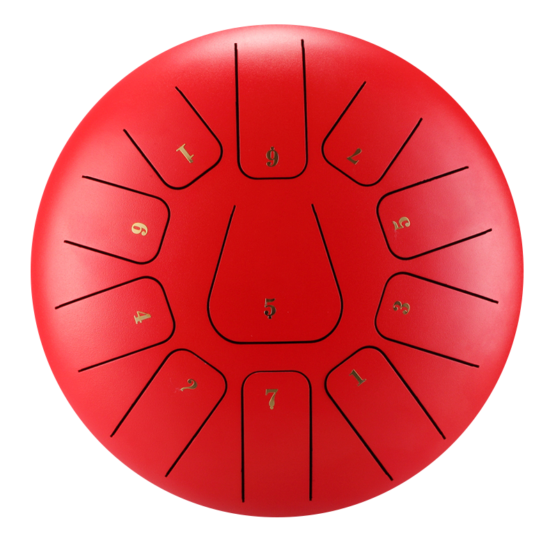 HUASHU Dzwójka z żelaza węglowego 10 cali 11 nut D-dur do terapii muzycznej - kwadratowa dźwiękownia z językiem