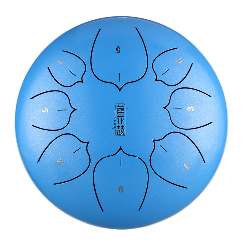 HUASHU Dzwon zębaty z stali węglowej 10 cali 8 nut C5 Major do terapii muzycznej - Ulepszenie Dzwonu zębatego Lotus