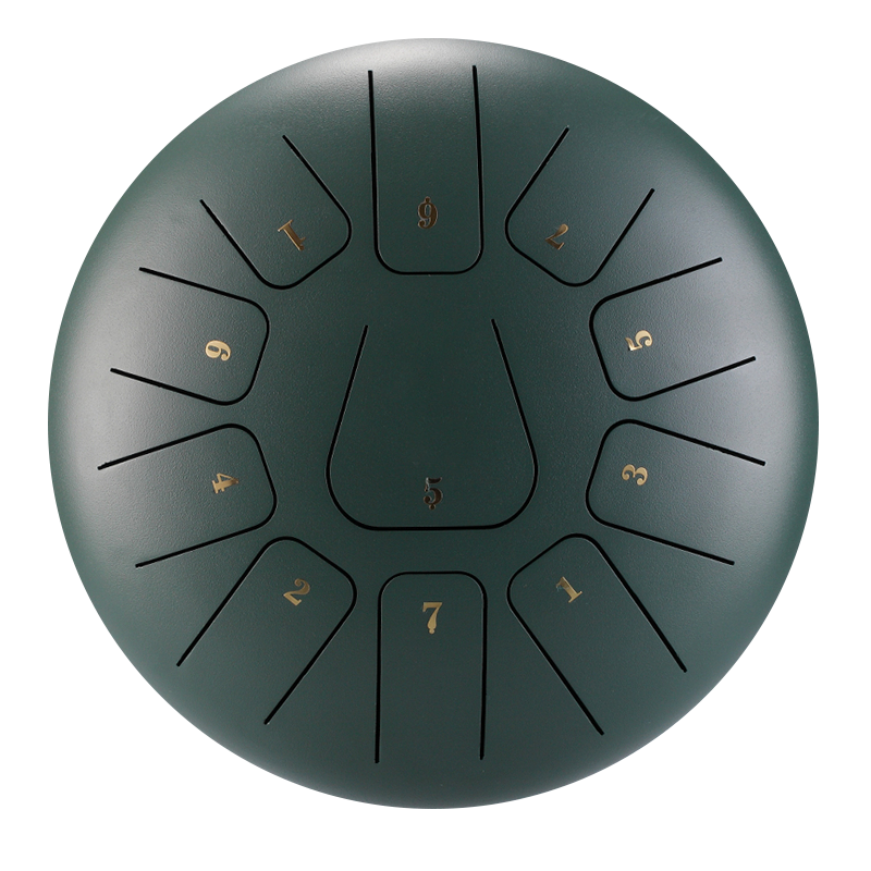 HUASHU Dzwójka z żelaza węglowego 10 cali 11 nut D-dur do terapii muzycznej - kwadratowa dźwiękownia z językiem