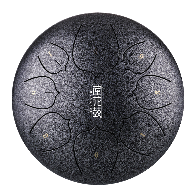 HUASHU Dzwon zębaty z stali węglowej 10 cali 8 nut C5 Major do terapii muzycznej - Ulepszenie Dzwonu zębatego Lotus