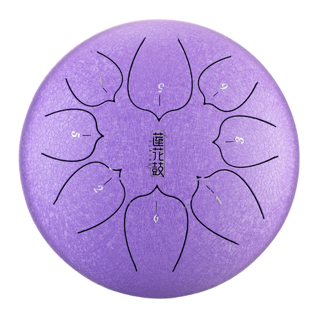 HUASHU Dzwon zębaty z stali węglowej 12 cali 8 nut C5 Major do wyrazu twórczego - Ulepszony Dzwon zębaty Lotus