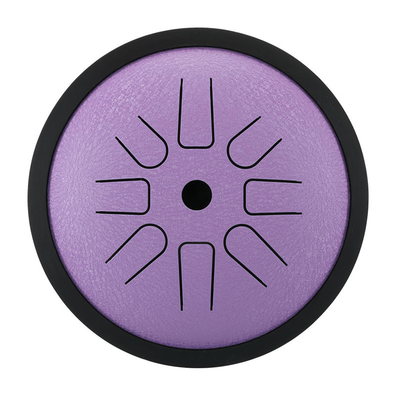 HLURU Mikroaluminiowany Stalowy Tamburyn 6 Cali 8 Noty Wysoka Frekwencja Rozszerzenie na Terapię Muzyczną