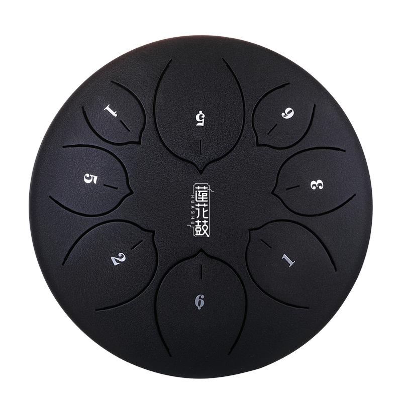 HUASHU Dzwon zębaty z stali węglowej 10 cali 8 nut C5 Major do terapii muzycznej - Ulepszenie Dzwonu zębatego Lotus