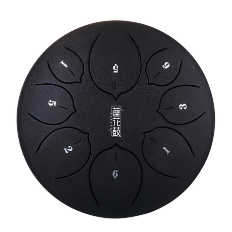 HUASHU Dzwon zębaty z stali węglowej 12 cali 8 nut C5 Major do wyrazu twórczego - Ulepszony Dzwon zębaty Lotus