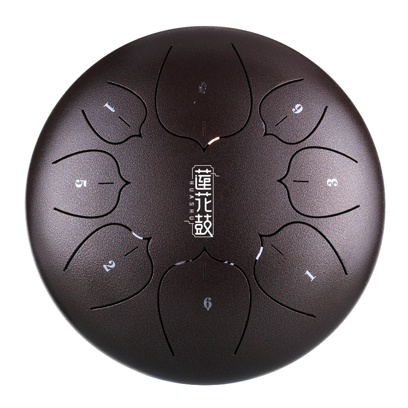 HUASHU Dzwon zębaty z stali węglowej 10 cali 8 nut C5 Major do terapii muzycznej - Ulepszenie Dzwonu zębatego Lotus