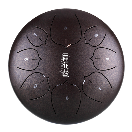 HUASHU Dzwon zębaty z stali węglowej 12 cali 8 nut C5 Major do wyrazu twórczego - Ulepszony Dzwon zębaty Lotus