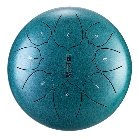 HUASHU Dzwon zębaty z stali węglowej 12 cali 8 nut C5 Major do wyrazu twórczego - Ulepszony Dzwon zębaty Lotus