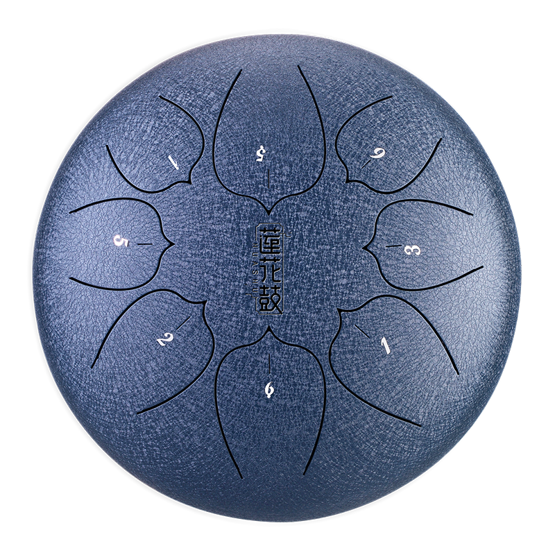 HUASHU Dzwon zębaty z stali węglowej 10 cali 8 nut C5 Major do terapii muzycznej - Ulepszenie Dzwonu zębatego Lotus