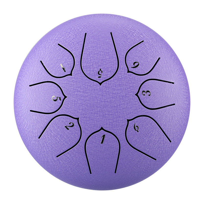 HUASHU Dzwon zębaty z stali węglowej 6 cali 8 nut C5 Major do relaksu - Ulepszony Dzwon zębaty Lotus