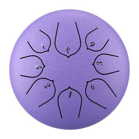 HUASHU Dzwon zębaty z stali węglowej 6 cali 8 nut C5 Major do relaksu - Ulepszony Dzwon zębaty Lotus