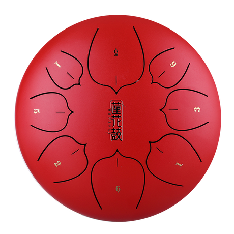 HUASHU Dzwon zębaty z stali węglowej 12 cali 8 nut C5 Major do wyrazu twórczego - Ulepszony Dzwon zębaty Lotus