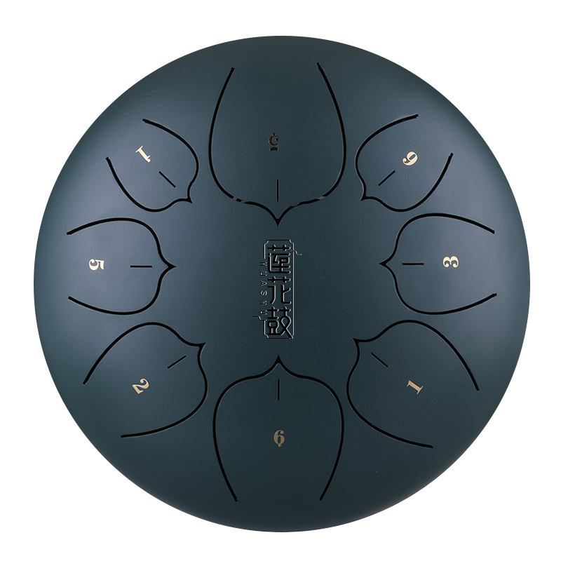 HUASHU Dzwon zębaty z stali węglowej 10 cali 8 nut C5 Major do terapii muzycznej - Ulepszenie Dzwonu zębatego Lotus