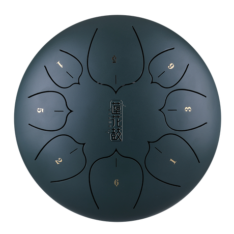 HUASHU Dzwon zębaty z stali węglowej 12 cali 8 nut C5 Major do wyrazu twórczego - Ulepszony Dzwon zębaty Lotus