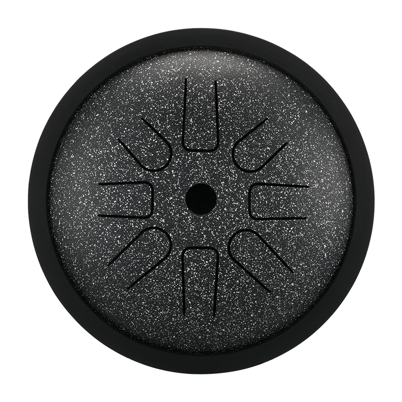 HLURU Mikroaluminiowany Stalowy Tamburyn 6 Cali 8 Noty Wysoka Frekwencja Rozszerzenie na Terapię Muzyczną