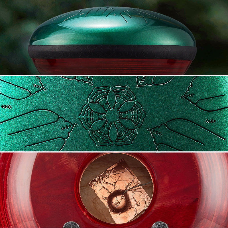 Hluru Tamburyna z językiem 10 nut 12'' do terapii dźwiękowej - Eq Healing