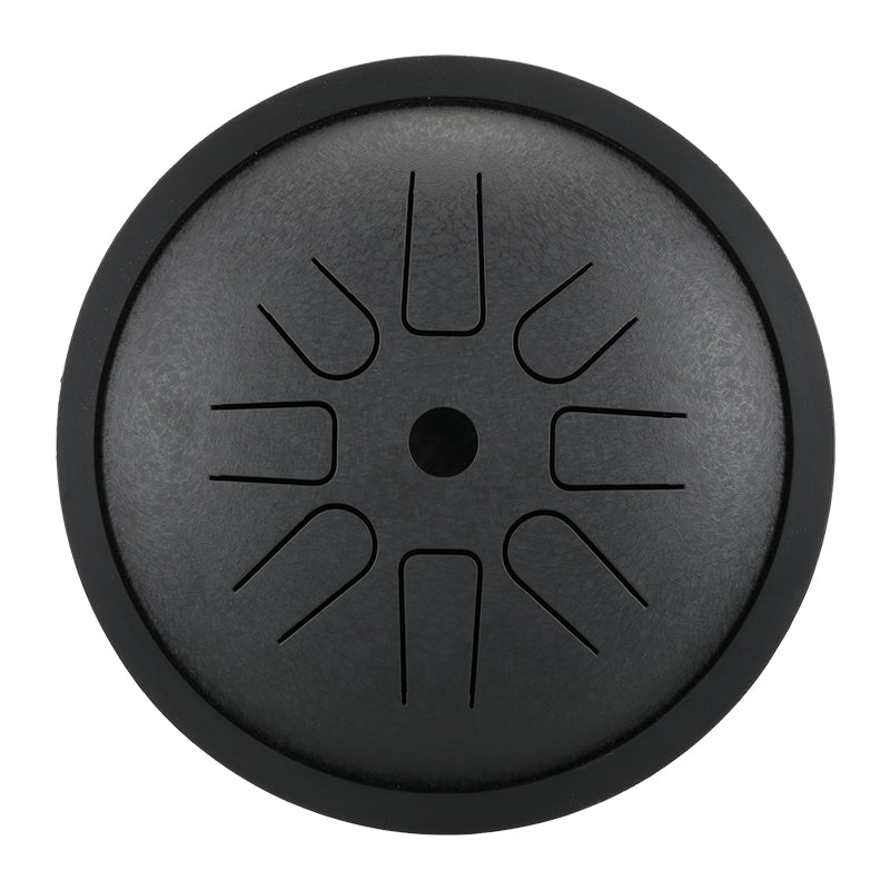 HLURU Mikroaluminiowany Stalowy Tamburyn 6 Cali 8 Noty Wysoka Frekwencja Rozszerzenie na Terapię Muzyczną