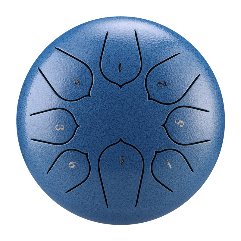 HUASHU Dzwon zębaty z stali węglowej 6 cali 8 nut C5 Major do relaksu - Ulepszony Dzwon zębaty Lotus