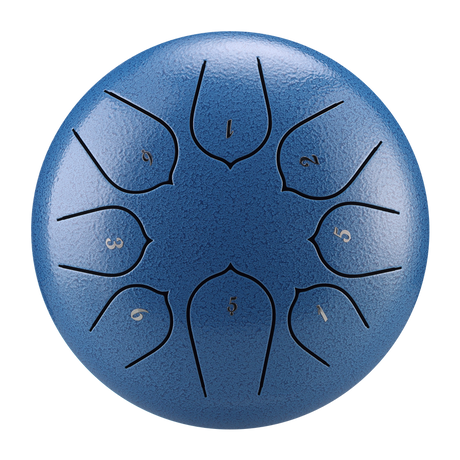 HUASHU Dzwon zębaty z stali węglowej 6 cali 8 nut C5 Major do relaksu - Ulepszony Dzwon zębaty Lotus