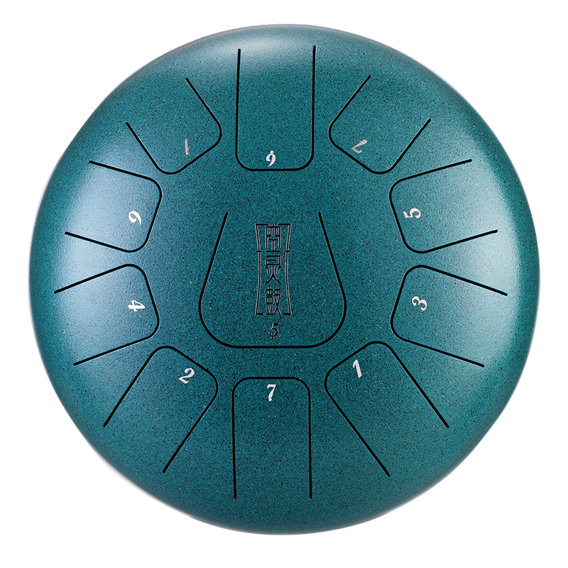 HUASHU Dzwójka z żelaza węglowego 10 cali 11 nut D-dur do terapii muzycznej - kwadratowa dźwiękownia z językiem