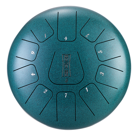 Huashu 탄소강 텅드럼 12인치 11음 C장조 - 휴식용 사각형 텅드럼