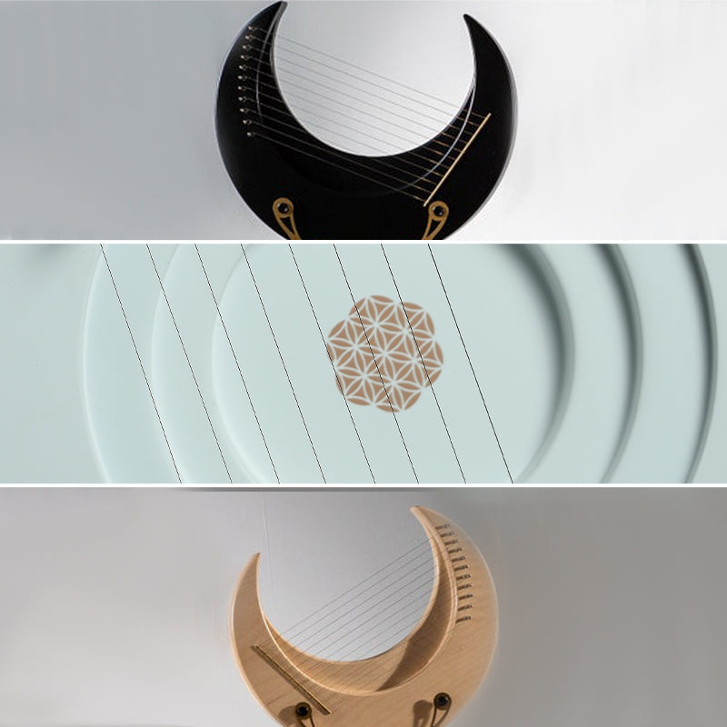 HLURU メープル&エルム 大型リラハープ 11/15弦 C/Gメジャー サウンドヒーリング用 - クレセントリラハープ