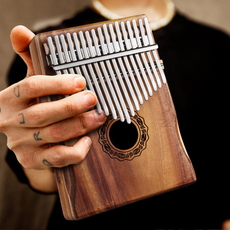 Huashu 17 Keys Koa C Major Kalimba for Prenatal Education - Totem