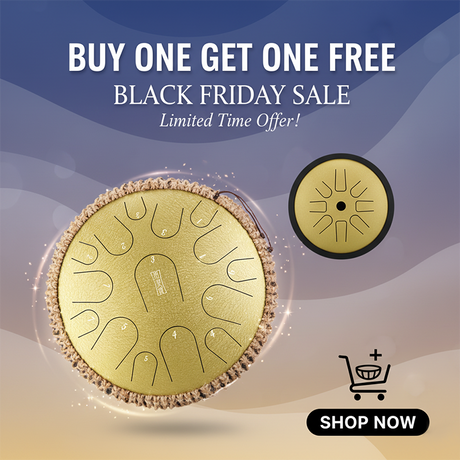 Hluru Alloy Carburizing Steel Tongue Drum — Deep Warm Resonance with Enhanced Structural Strength