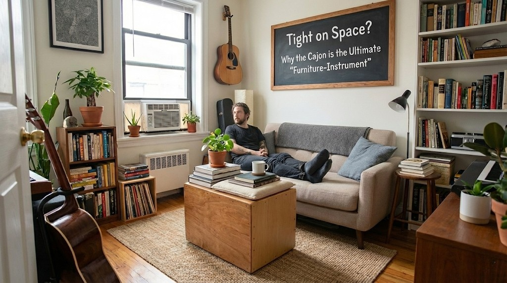 Tight on Space? Why the Cajon is the Ultimate "Furniture-Instrument"