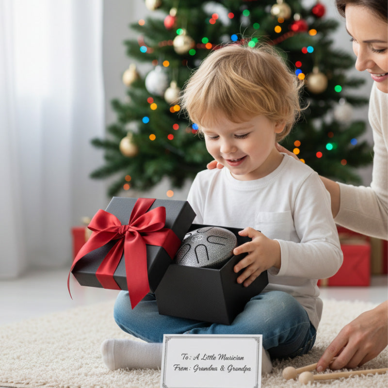 Hluru 3-Inch Mini Tongue Drum – Pocket-Size Gift for Relaxation &amp; Creativity