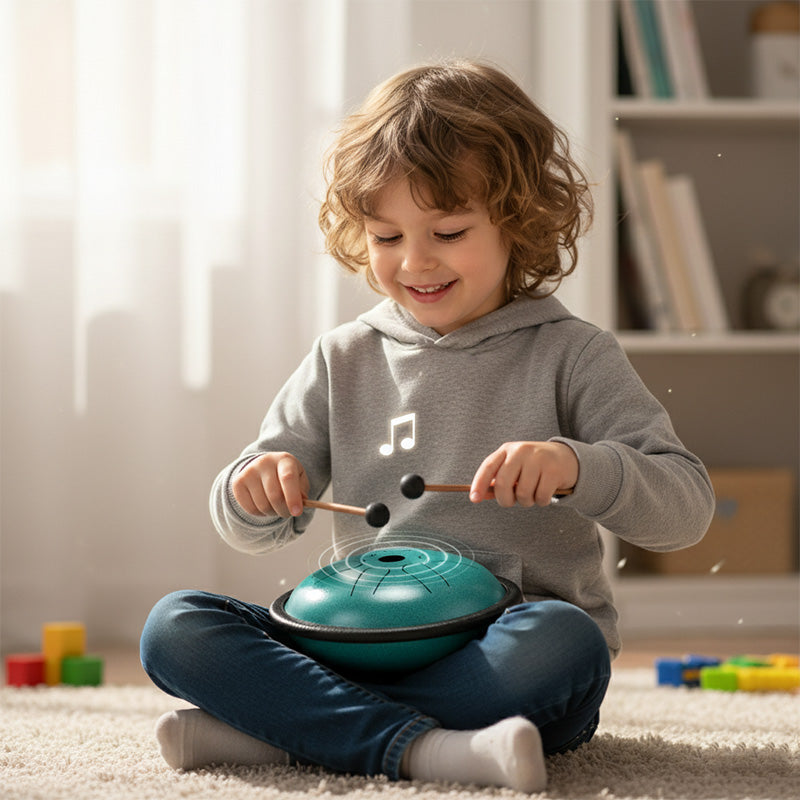 Hluru 5.5-Inch Tongue Drum – Fuller Warmth, Deeper Healing for Beginners &amp; Enthusiasts