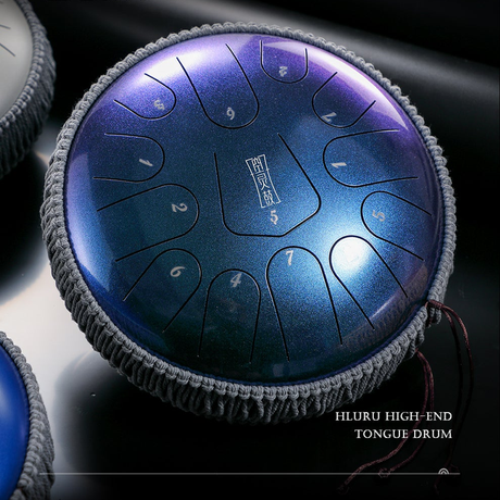 Hluru Stainless Steel Tongue Drum | Handcrafted Instrument for Mindfulness and Stress Relief