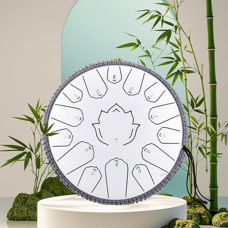 Hluru Carbon Steel Tongue Drum — Classic Warm Resonance with Stable Tonal Structure