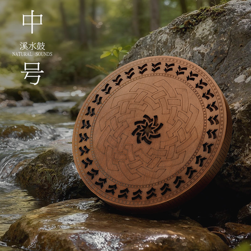 Hluru® Ocean Drum | Wash Away Stress with the Pure, Crisp Sound of Flowing Waters