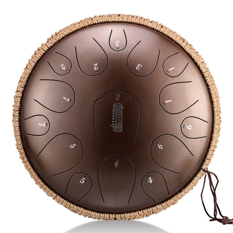 Huashu® • Upgrade Lotus Series | 15 Notes 13'' Tongue Drum