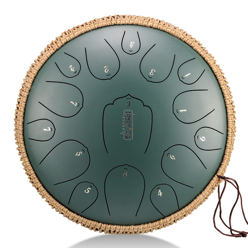 Huashu® • Upgrade Lotus Series | 15 Notes 13'' Tongue Drum